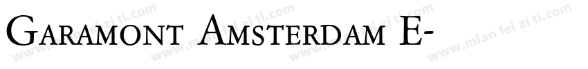 Garamont Amsterdam E字体转换